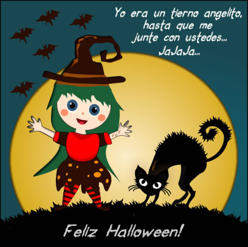 feliz-dia-de-halloween-frases-dia-de-brujas-de-miedo-cortas-ingles-español-facebook-17  | Imágenes Bonitas Gratis