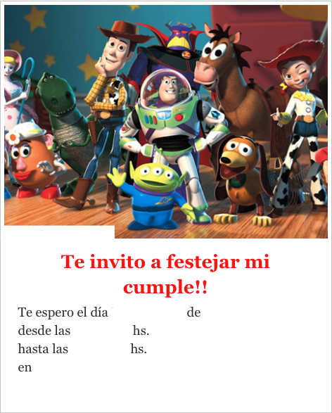 Invitaciones de Cumpleaños Toy Story 4 Para Imprimir Gratis